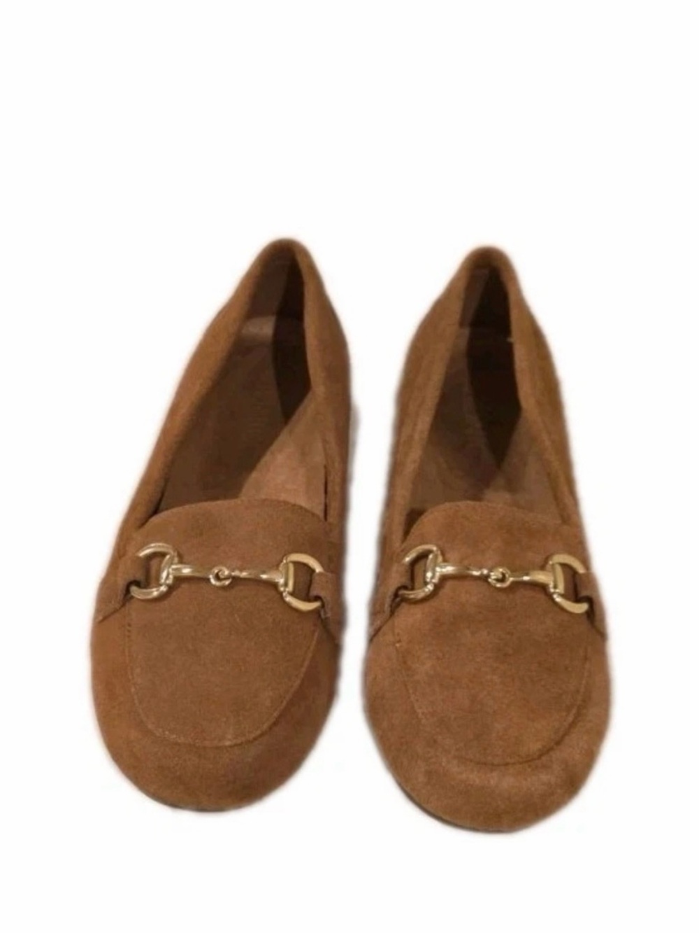 Vionic Bibiana Tan Suede Horsebit Loafers